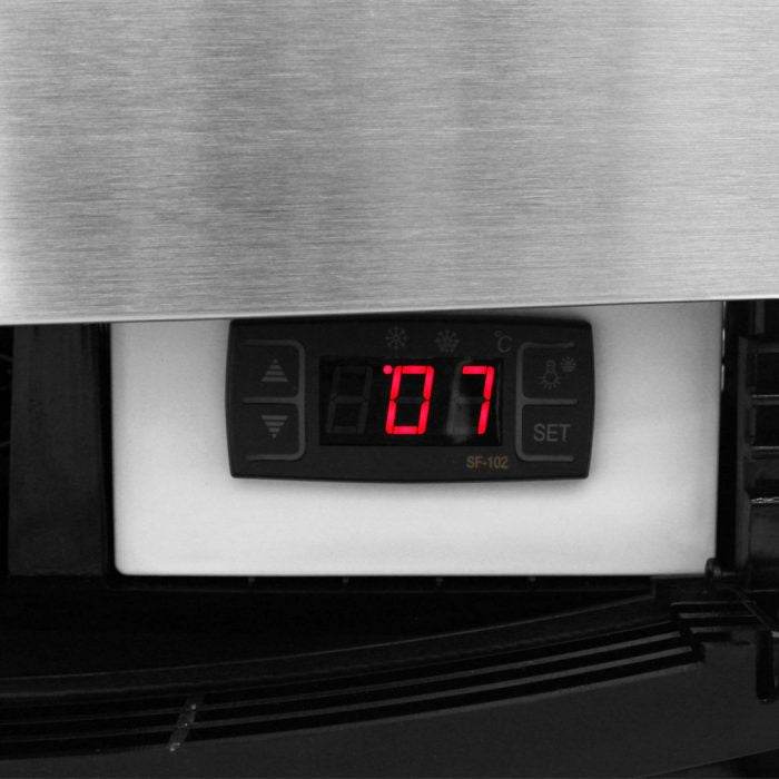 Turbo Air CRT-77-1R-N 17" Diamond Series Glass Sided Countertop Display Refrigerator – One Section, Rear Access, LED Lighting, 115v - Donut-Equipment.com