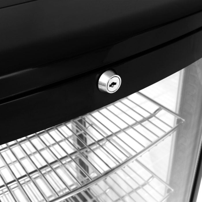 Turbo Air CRT-77-1R-N 17" Diamond Series Glass Sided Countertop Display Refrigerator – One Section, Rear Access, LED Lighting, 115v - Donut-Equipment.com