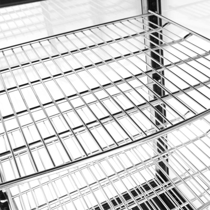 Turbo Air CRT-77-1R-N 17" Diamond Series Glass Sided Countertop Display Refrigerator – One Section, Rear Access, LED Lighting, 115v - Donut-Equipment.com