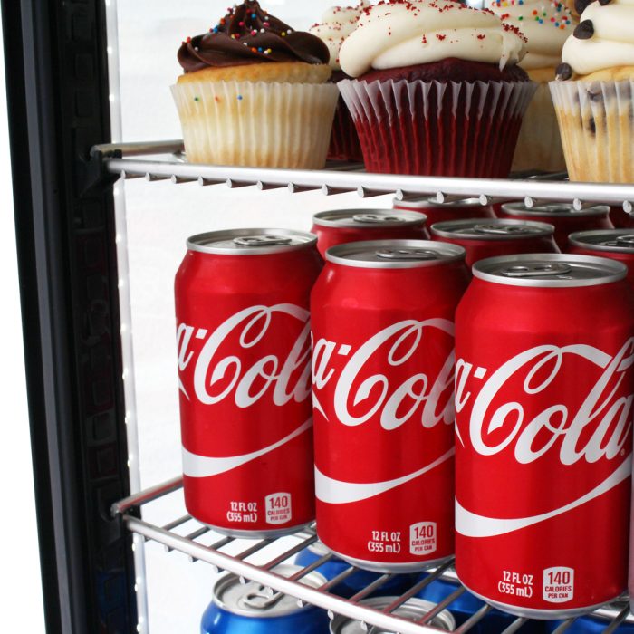 Turbo Air CRT-77-1R-N 17" Diamond Series Glass Sided Countertop Display Refrigerator – One Section, Rear Access, LED Lighting, 115v - Donut-Equipment.com