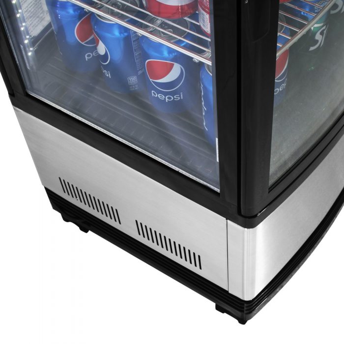 Turbo Air CRT-77-2R-N 17" Diamond Series Countertop Display Refrigerator – Pass-Thru Access, Swing Doors, Stainless Steel Finish, 115v - Donut-Equipment.com