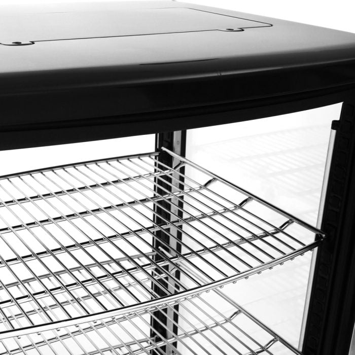 Turbo Air CRT-77-2R-N 17" Diamond Series Countertop Display Refrigerator – Pass-Thru Access, Swing Doors, Stainless Steel Finish, 115v - Donut-Equipment.com