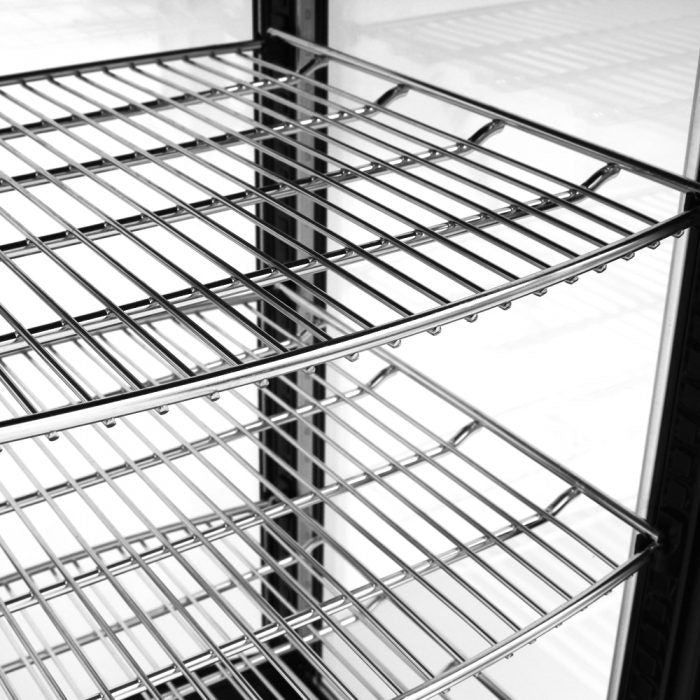 Turbo Air CRT-77-2R-N 17" Diamond Series Countertop Display Refrigerator – Pass-Thru Access, Swing Doors, Stainless Steel Finish, 115v - Donut-Equipment.com