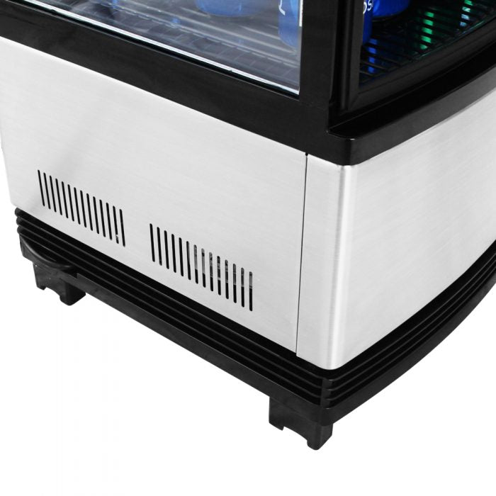 Turbo Air CRT-77-2R-N 17" Diamond Series Countertop Display Refrigerator – Pass-Thru Access, Swing Doors, Stainless Steel Finish, 115v - Donut-Equipment.com