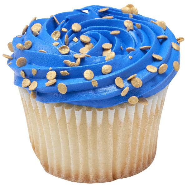 Gold Confetti Quins Sprinkles 19.5 oz - Donut-Equipment.com