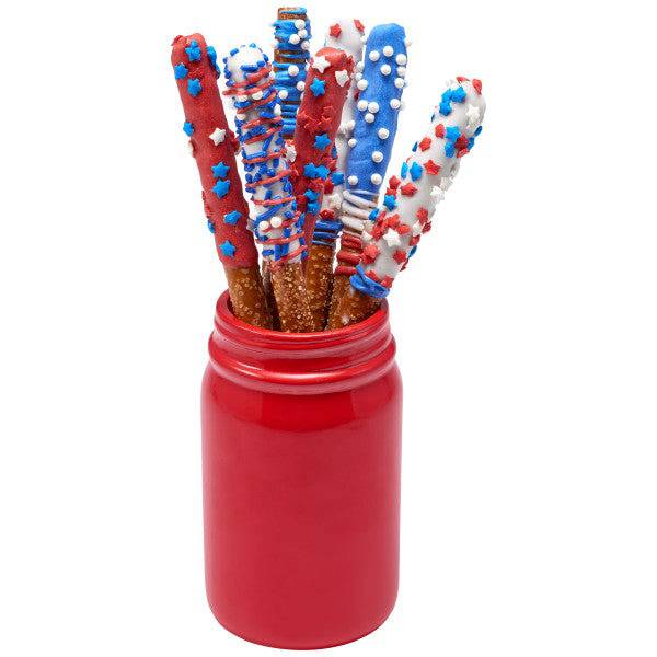 Patriotic Star Quins Sprinkles 16.5 oz - Donut-Equipment.com