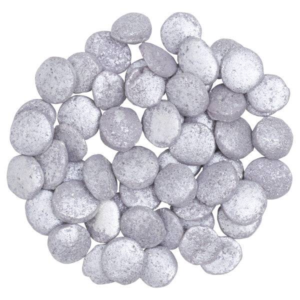 Silver Confetti Quins Sprinkles 19.5 oz - Donut-Equipment.com