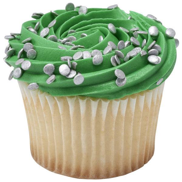 Silver Confetti Quins Sprinkles 19.5 oz - Donut-Equipment.com