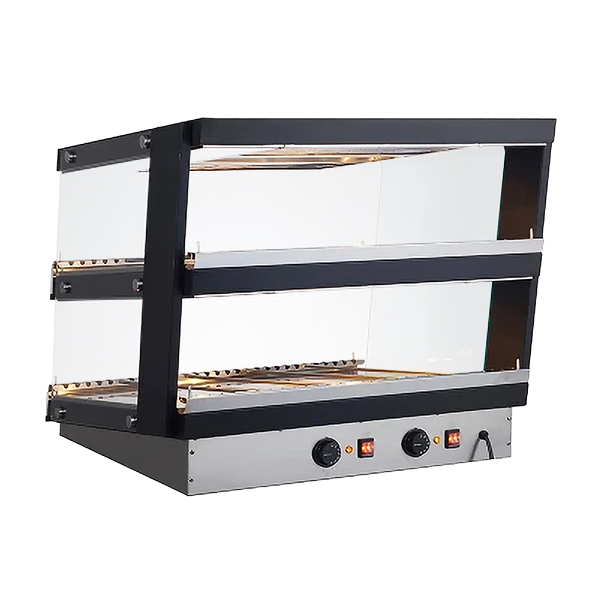 Omcan 44″ Heated Pass-Through Display Warmer Station – 4.27 Cu. Ft. (121L), 1800W, 110V Commercial Food Warmer Holding Cabinet