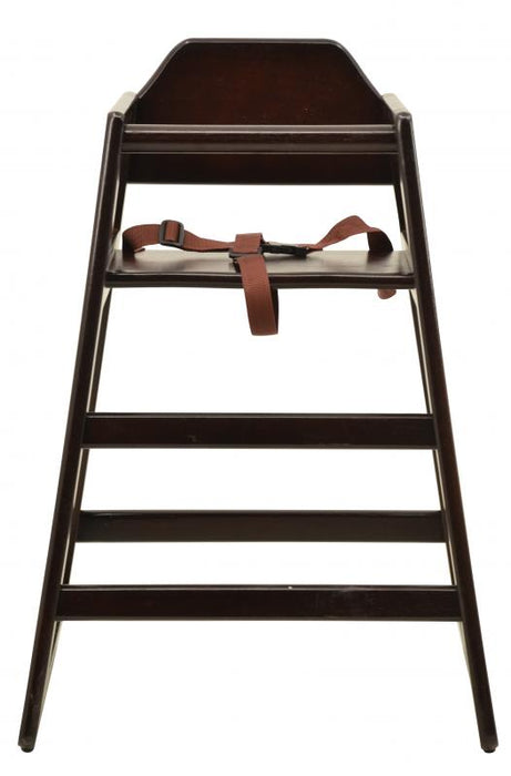 Omcan Commercial Mahogany Wooden High Chair – Restaurant-Style Solid Wood Baby High Chair with Safety Strap and Stable Design (Copy)