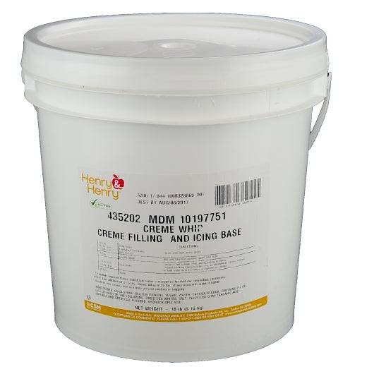 Henry & Henry Marshmallow Creme Whip filling and Icing Base- 18 pounds - Donut-Equipment.com