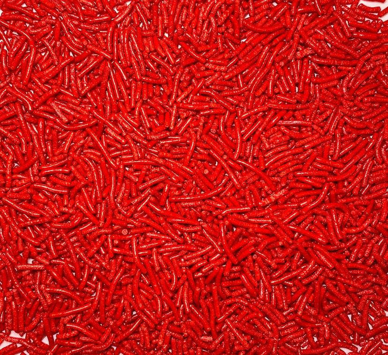 Red Decorettes / Sprinkles / Jimmies - Donut-Equipment.com