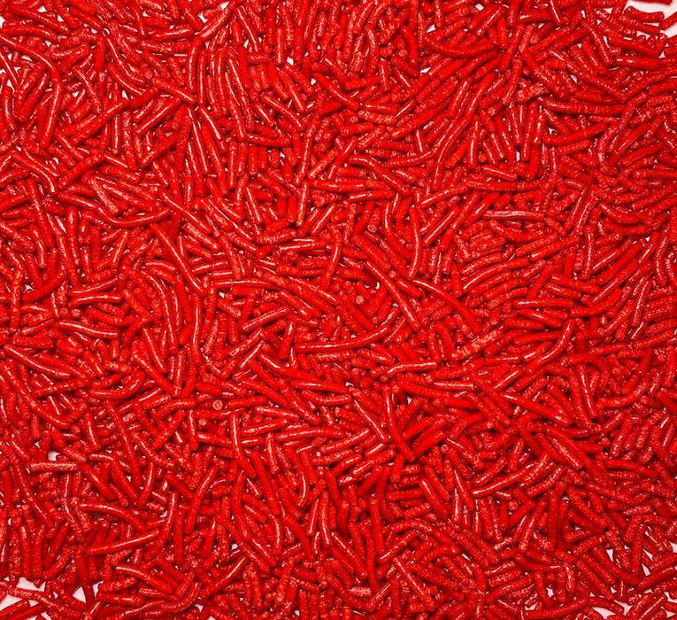 Red Decorettes / Sprinkles / Jimmies - Donut-Equipment.com