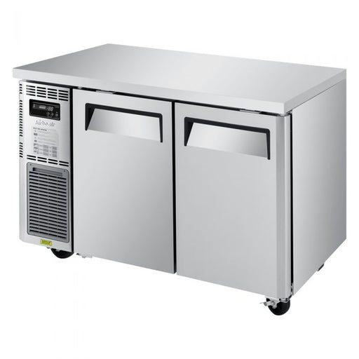 Turbo Air JUF-48S-N J Series 48" Narrow Depth Undercounter Freezer w/ 2 Sections, Solid Doors & Side Mounted Compressor - Donut-Equipment.com