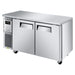 Turbo Air JUF-60S-N J Series 60" Narrow Depth Undercounter Freezer w/ 2 Sections, Solid Doors & Side Mounted Compressor - Donut-Equipment.com