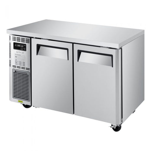 Turbo Air JUR-48S-N6 J Series 48" Narrow Depth Undercounter Refrigerator w/ 2 Sections, Solid Doors & Side Mounted Compressor - Donut-Equipment.com