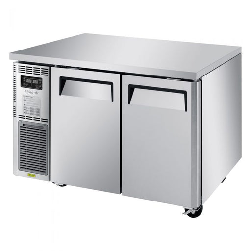 Turbo Air JURF-48-N J Series 47 1/4" Dual Temperature Undercounter Refrigerator/Freezer w/ 2 Sections & Solid Doors - Donut-Equipment.com