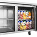 Turbo Air JUR-60-N6 J Series 60" Solid Door Undercounter Refrigerator w/ 2 Sections & Side Mounted Compressor - Donut-Equipment.com