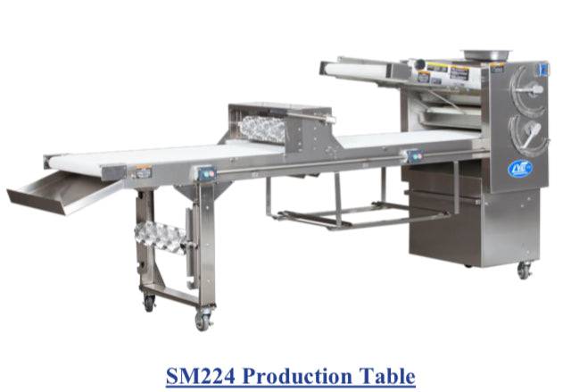 LVO SM224-9 Donut Production Table Sheeter Right to Left Production - Donut-Equipment.com