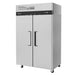 Turbo Air M3R47-2-N 51" Two Section Reach-In Refrigerator w/ (2) Solid Doors – Top Mount, Stainless Exterior, Aluminum Interior, 115v - Donut-Equipment.com