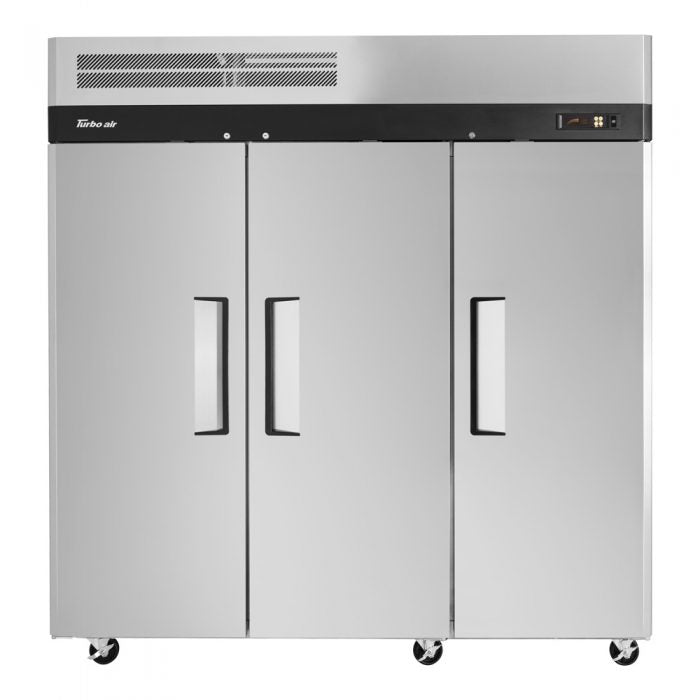 Turbo Air M3R72-3-N M3 Series 78" Solid Door Stainless Steel Reach-In Refrigerator - Donut-Equipment.com