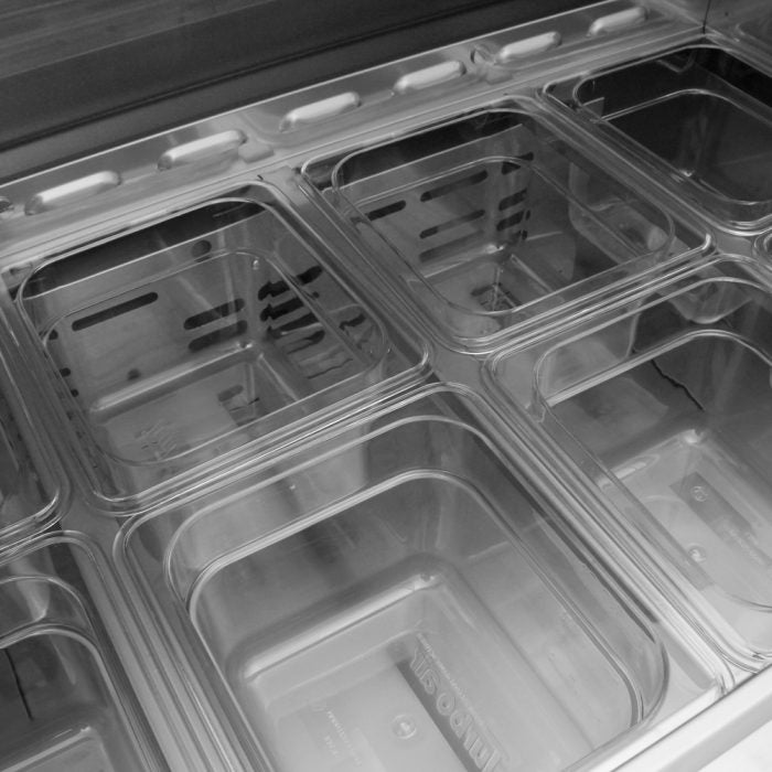 Turbo Air MST-36-N6 M3 Series 36" 2 Door Stainless Steel Refrigerated Sandwich Prep Table - Donut-Equipment.com