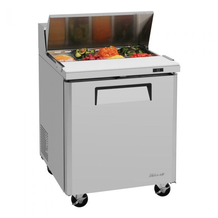 Turbo Air MST-28-N M3 Series 28" 1 Door Stainless Steel Refrigerated Sandwich Prep Table - Donut-Equipment.com