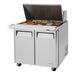 Turbo Air MST-36-15-N6 M3 Series 36" 2 Door Stainless Steel Refrigerated Sandwich Prep Table - Donut-Equipment.com