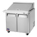 Turbo Air MST-36-15-N6 M3 Series 36" 2 Door Stainless Steel Refrigerated Sandwich Prep Table - Donut-Equipment.com