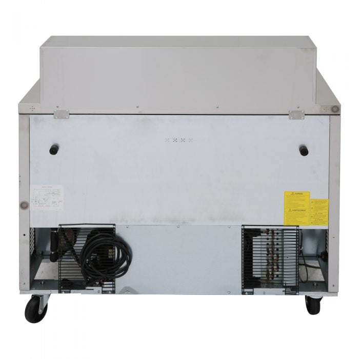 Turbo Air MST-48-18-N M3 Series 48" 2 Door Mega Top Stainless Steel Refrigerated Sandwich Prep Table - Donut-Equipment.com