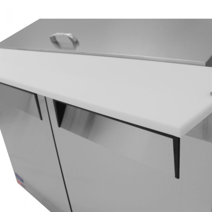 Turbo Air MST-60-24-N M3 Series 60" 2 Door Mega Top Stainless Steel Refrigerated Sandwich Prep Table - Donut-Equipment.com