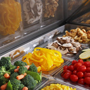 Turbo Air MST-28-12-N M3 Series 28" 1 Door Mega Top Stainless Steel Refrigerated Sandwich Prep Table - Donut-Equipment.com