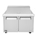 Turbo Air MST-48-18-N M3 Series 48" 2 Door Mega Top Stainless Steel Refrigerated Sandwich Prep Table - Donut-Equipment.com