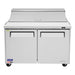 Turbo Air MST-48-N M3 Series 48" 2 Door Stainless Steel Refrigerated Sandwich Prep Table - Donut-Equipment.com