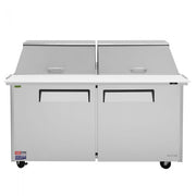 Turbo Air MST-60-24-N M3 Series 60" 2 Door Mega Top Stainless Steel Refrigerated Sandwich Prep Table - Donut-Equipment.com