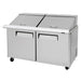 Turbo Air MST-60-24-N M3 Series 60" 2 Door Mega Top Stainless Steel Refrigerated Sandwich Prep Table - Donut-Equipment.com