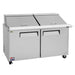 Turbo Air MST-60-24-N M3 Series 60" 2 Door Mega Top Stainless Steel Refrigerated Sandwich Prep Table - Donut-Equipment.com