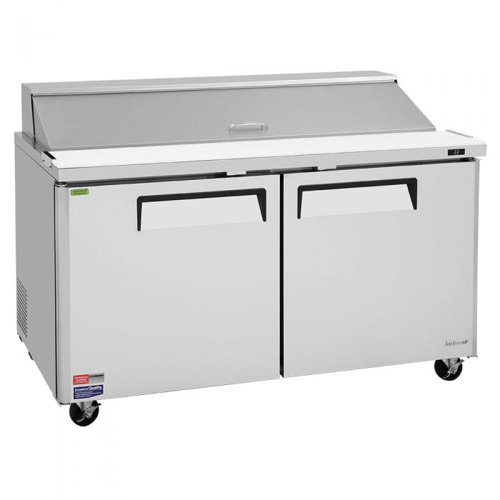 Turbo Air MST-60-N M3 Series 60" 2 Door Stainless Steel Refrigerated Sandwich Prep Table - Donut-Equipment.com