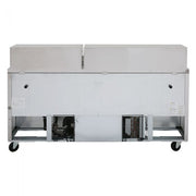 Turbo Air MST-72-30-N M3 Series 72" 3 Door Mega Top Stainless Steel Refrigerated Sandwich Prep Table - Donut-Equipment.com