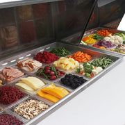 Turbo Air MST-72-30-N M3 Series 72" 3 Door Mega Top Stainless Steel Refrigerated Sandwich Prep Table - Donut-Equipment.com