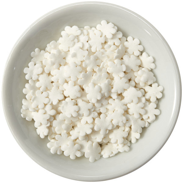 Snowflake Quins Sprinkles 16.5 oz - Donut-Equipment.com