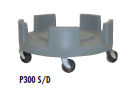 Faribo P300 S/D 30 Gallon Drum Dolly, 18-1/2" Diameter x 8"H - Donut-Equipment.com