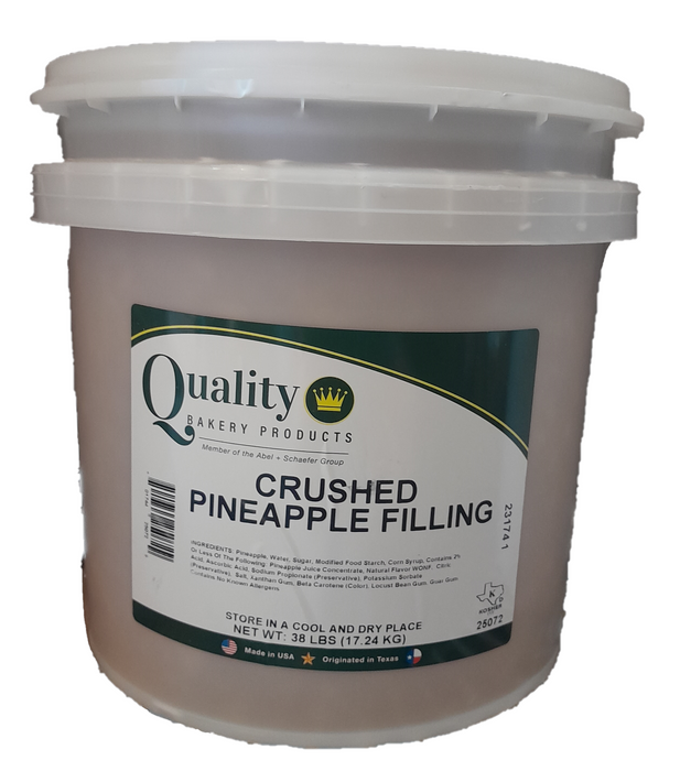 Quality Bakery Crushed Pineapple Filling-38 pounds