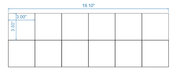 Rotary Cutter Square Bismark / Beignets / Square Cutter for Machine  (26" Shaft) - Donut-Equipment.com