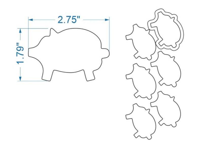 Two Row Revolving Pig Cutter 2.75 x 1.79 High - Donut-Equipment.com
