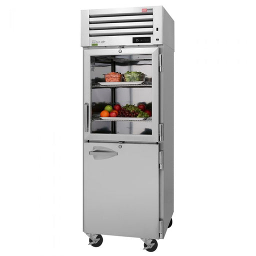 Turbo Air PRO-26R-GSH-N Pro Series 29" Glass / Solid Half Door Reach In Refrigerator - Donut-Equipment.com