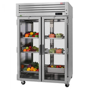 Turbo Air PRO-50R-G-PT-N 2 Section Glass Door Pass-Thru Refrigerator - Donut-Equipment.com