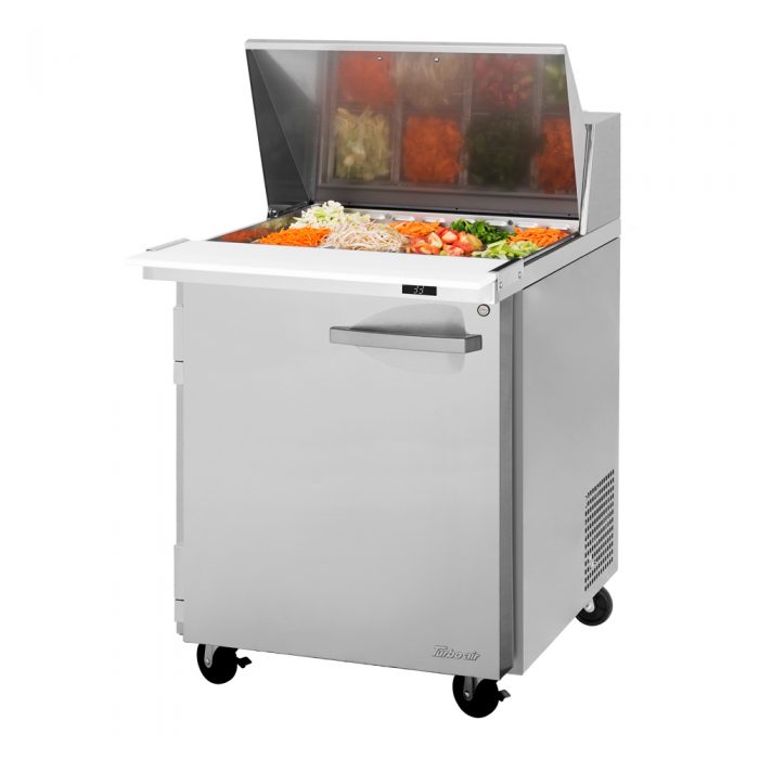 Turbo Air PST-28-12-N 27 1/2" PRO Series Mega Top Sandwich/Salad Prep Table w/ Refrigerated Base - Donut-Equipment.com