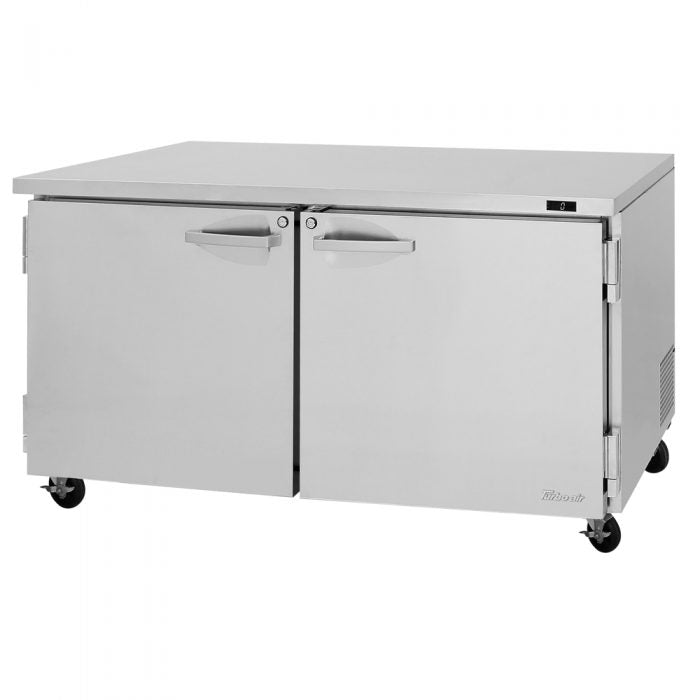 Turbo Air PUF-60-N 60 1/4" W Undercounter Freezer w/ 2 Sections & 2 Doors - Donut-Equipment.com