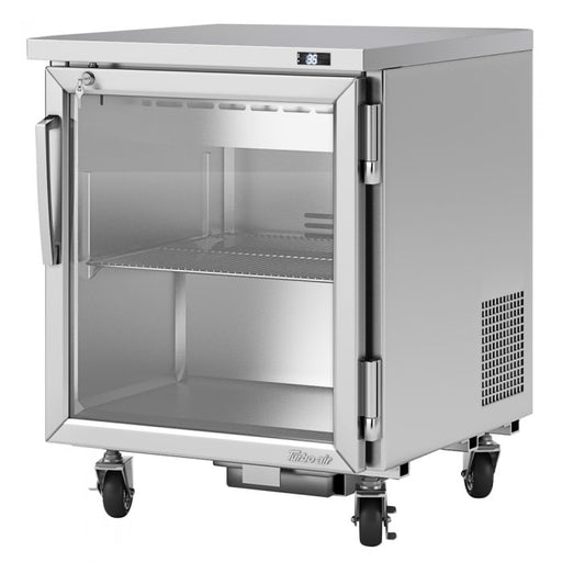 Turbo Air PUR-28-G-N 27 1/2" W Undercounter Refrigerator w/ 1 Section & 1 Glass Door - Donut-Equipment.com